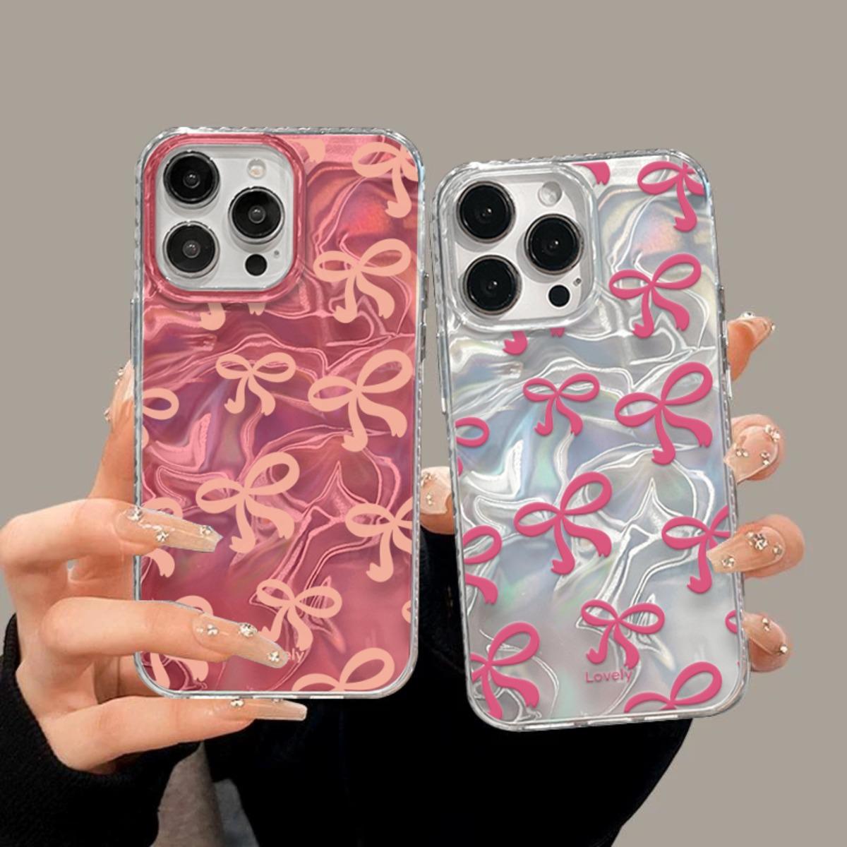 Casing Untuk hp Realme Note 60 Note50 C63 C65 C67 C61 C53 C55 C51 C35 C11 2021 10 C33 C31 C30 C30S C15 C12 C25 C21Y 5i 6i C3 C2 Lovely Pink Bow Knot Ripple Luster ponsel aksesoris handphone SoftCase Casing Untuk hp Realme Note 60 Note50 C63 C65 C67 C61 C53 C55 C51 C35 C11 2021 10 C33 C31 C30 C30S C15 C12 C25 C21Y 5i 6i C3 C2 Lovely Pink Bow Knot Ripple Luster ponsel aksesoris handphone SoftCase