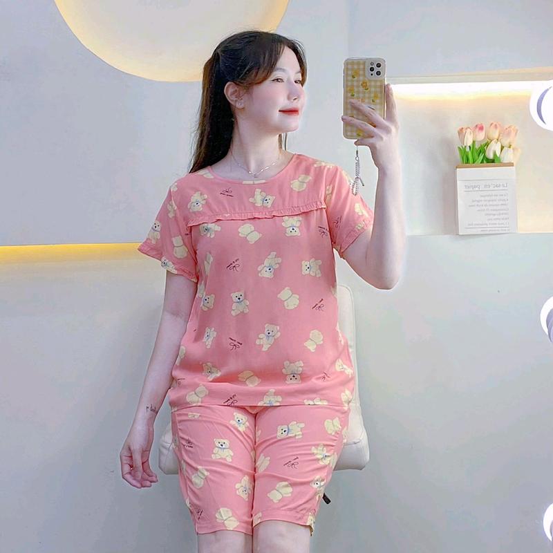 {SALE LẺ SIZE} KA62 - Size L (50-60kg) Đồ bộ Tole Lanh Nữ Quần Lửng Áo Có Tay  Women 4