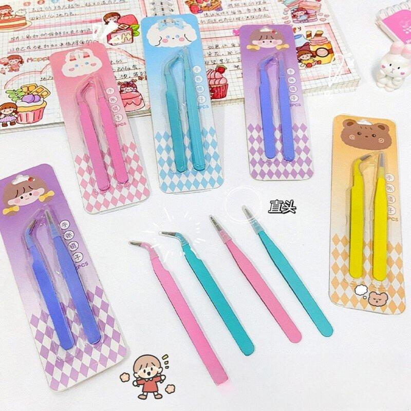 (set 2 cái) Nhíp gắp sticker màu macaron, pastel kẹp gắp hìn - TikTok ...