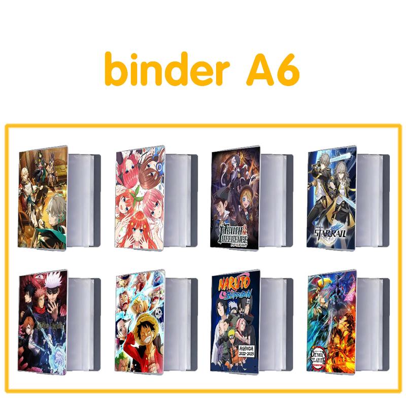 Album A6 đựnġ ảnh mini Jujutsu Kimetsu Star Rail Gotoubun nhiều mẫu 16 ô sổ binder để thẻ card anime game manga sưu tập