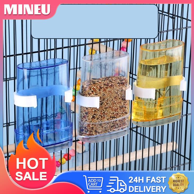 Automatic Drinker Hanging Feeder for Parrot Bird Cage Accessories ...