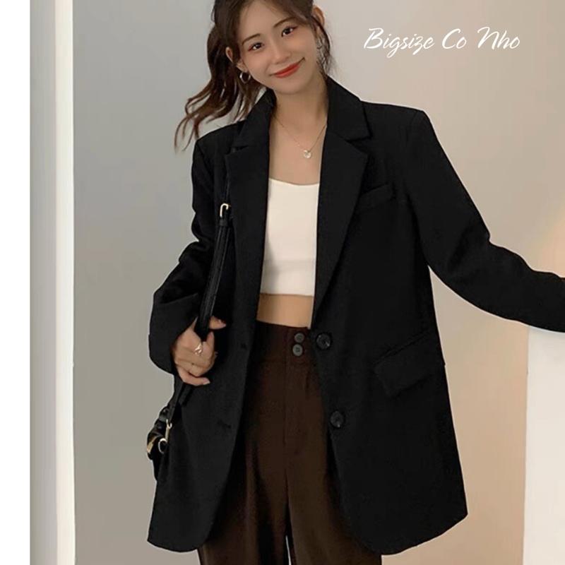 Áo Khoác Blazer Nữ Tay Dài Thời Trang Bigsize,Áo Vest Nữ Màu Đen Nâu Tây Phong Cách Hàn Quốc Phong Cách SangTrọng VET6 Top Jacket Women