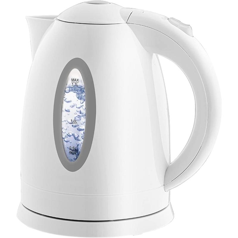 TikTok Shop The Electric Kettle Hot Water Heater 1.7 Liter BPA Free Fast Boiling Cordless Water Warmer Auto Shut Off Instant Water Boiler for Coffee Tea Pot White KP72W