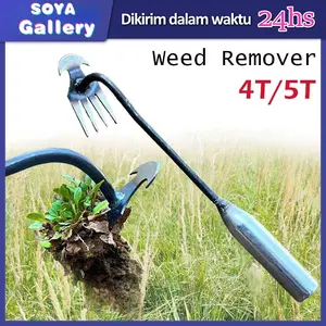 Penyiangan Alat Multiguna - Alat Mencabut Rumput Dengan 4/5 Gigi untuk Keperluan Taman