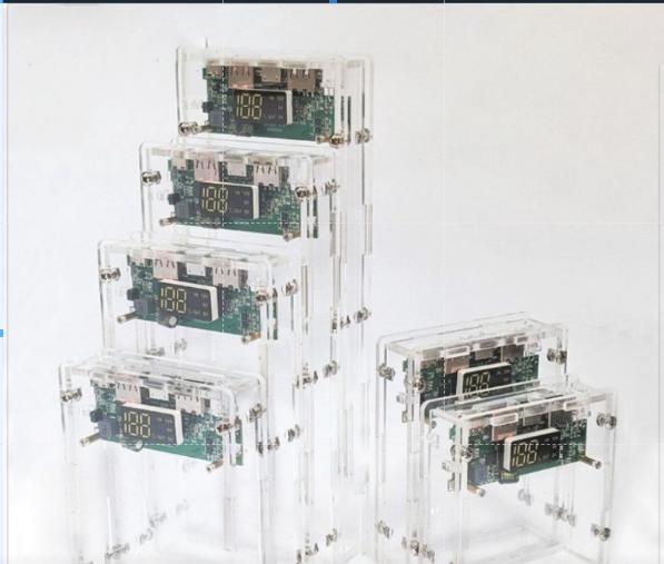 Box sạc dự phòng mica trong suốt pin 18650. Phụ Kiện Sạc Pin