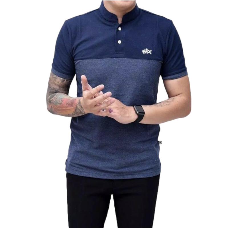 Product Introduction of Baju kaos kerah SIX pria dewasa / kaos kerah kombinasi / kaos kerah Quality premium Katun Polo Distro 3