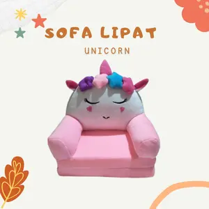 Sofa Anak Karakter Unicorn Costum Dapat diperpanjang