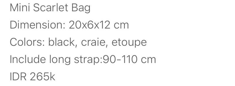 Product Introduction of KOOZEE - MINI SCARLET BAG - TAS SELEMPANG WANITA 0