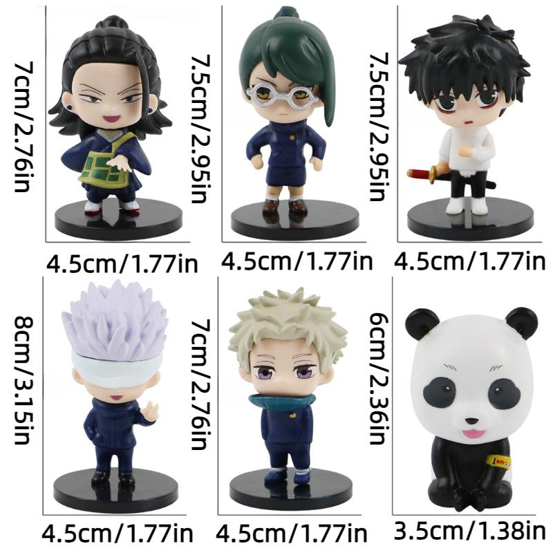 Product Introduction of High quality Jujutsu Kaisen Collectible Panda Pvc Figure Set 0