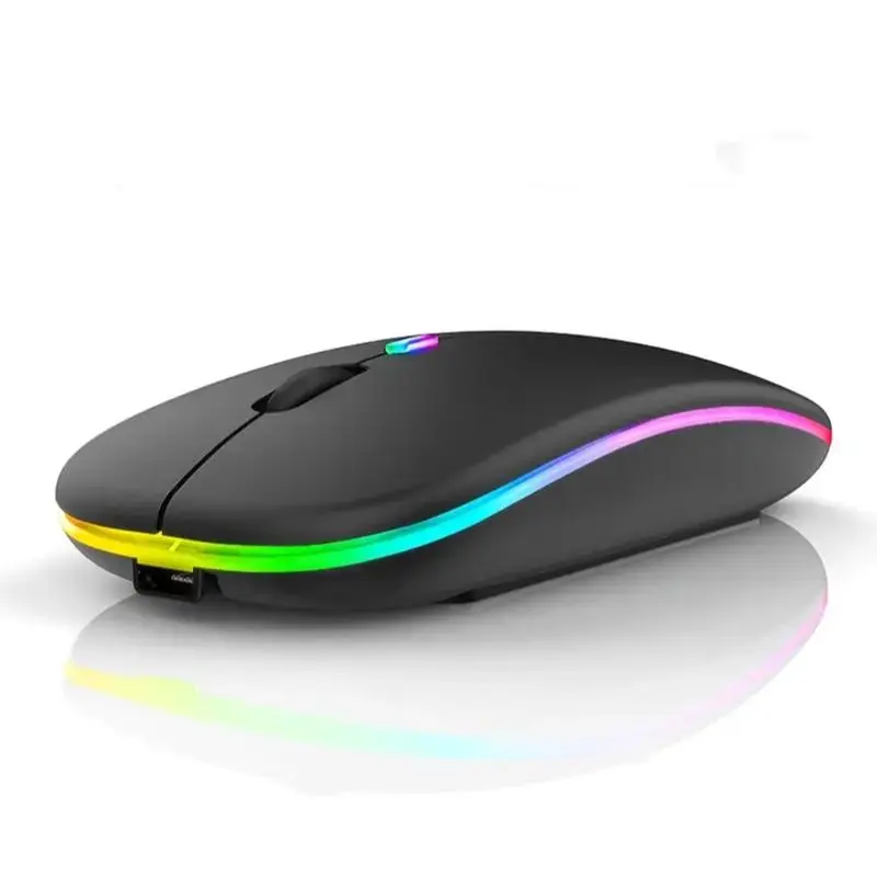 Wireless Mouse, USB Rechargeable Wireless Mouse, Silent Mouse, Wireless Gaming Mouse, Office Mouse for Laptop, Computer, PC, Gaming Console