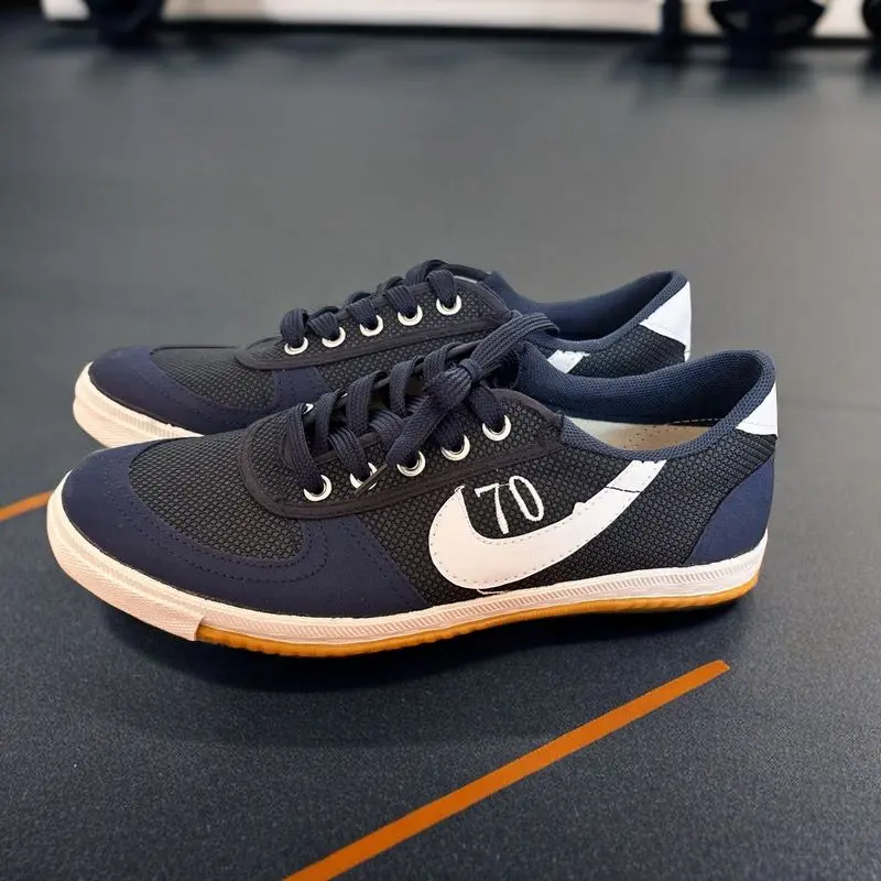 Domestic Volleyball Table Tennis Beef Tendon Training Sneakers Exercise Sports Canvas Shoes Men and Women Running Track and Field Lightweight cleats