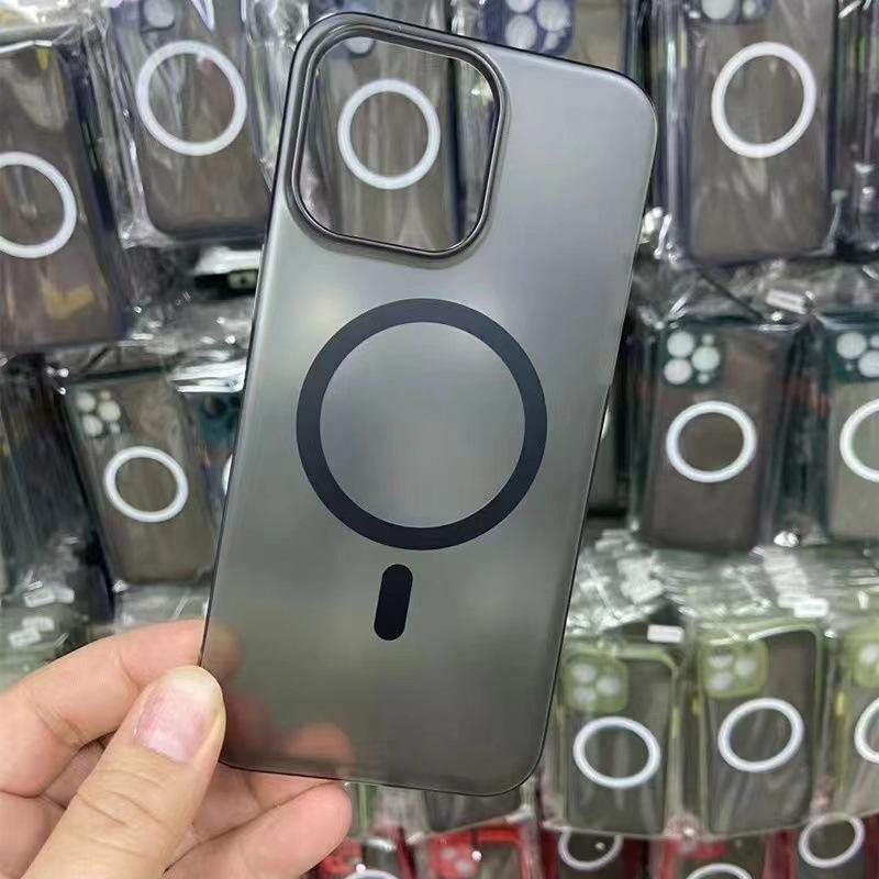 Product Introduction of Applicable to Apple 15 mobile phone case PC ice mist magnetic suction 14 ultra-thin matte iPhone13 skin feeling all-inclusive 12promax 4