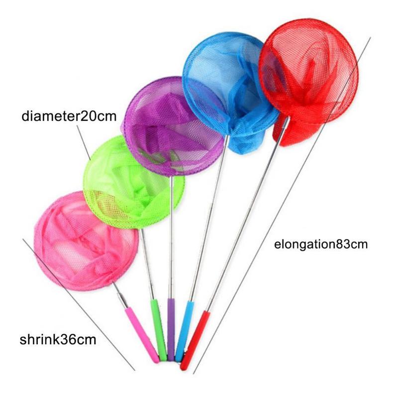 85cm Extendable Catching Net Butterfly Fish Insect Catcher Net Telescopic Outdoor Water PlayTools Games Baby Fishing Accessories 1pcs 2