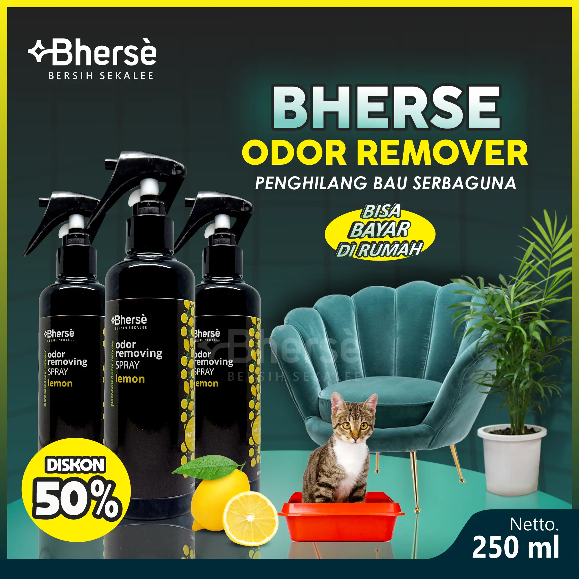 PROMO Bherse Odor Remover Penghilang Bau