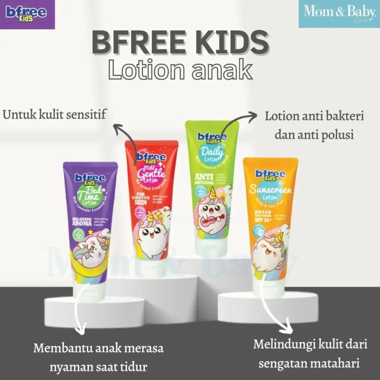 Bfree kids lotion sunscreen anak spf 30+ Essential Kulit