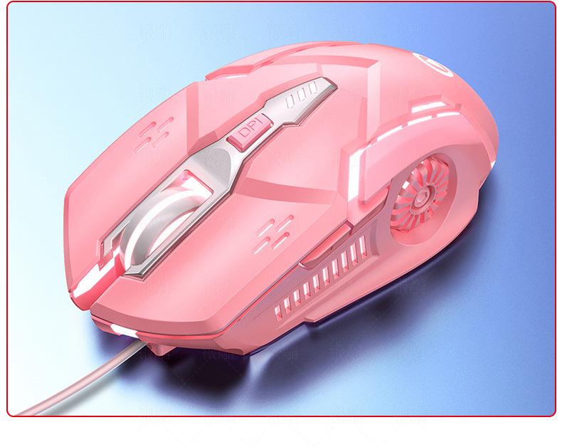 Product Introduction of Silver Eagle G5 Wired Mouse Luminous Game E-Sports Machinery Mute Computer Accessories Cross-Border Private Model 20