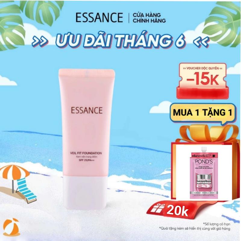 Kem nền trang điểm essance che khuyết điểm 30ml tặng gói kem dưỡng da pond's đa tầng 7gr Mỹ Phẩm Nữ Cosmetic Women