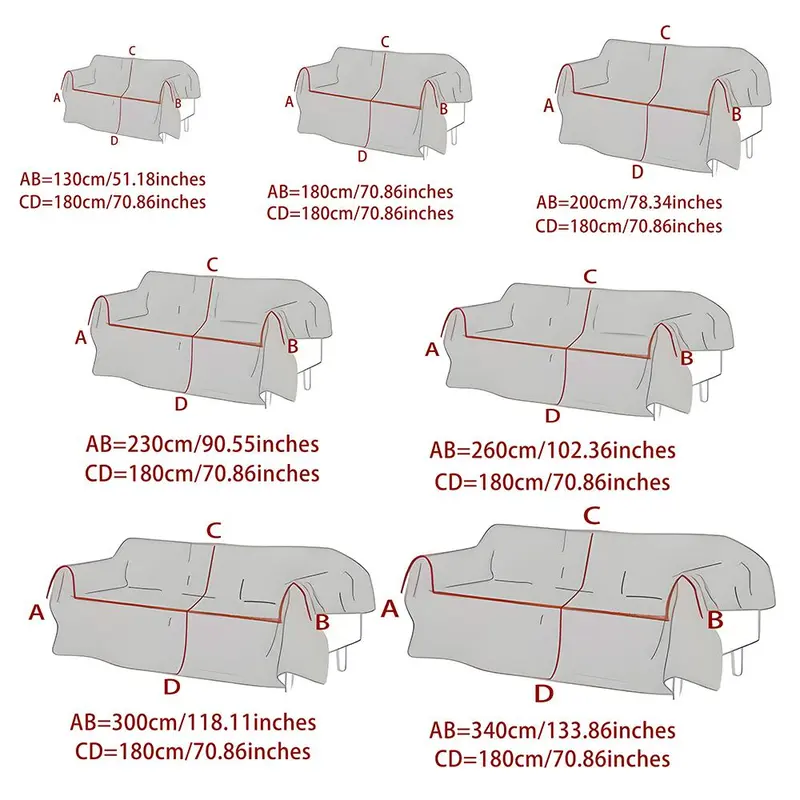 Geometric Pattern Sofa Cover, 1 Count Full Coverage Anti-cat Scratching Protection Sofa Cover, Household Textiles for Home Living Room Bedroom 1