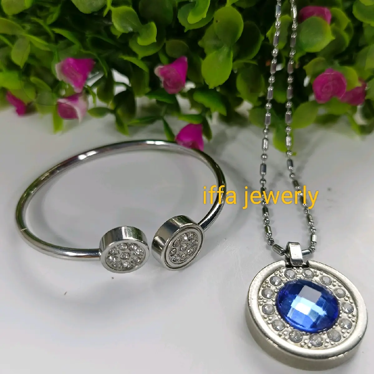1 SET KALUNG TITANIUM BISA BAYAR DITEMPAT