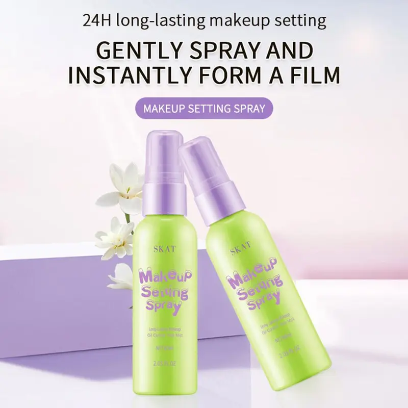 【TERSEDIA&COD】【Peningkatan Kemasan】 Semprotan Pengaturan Rias Wajah 60Ml, Semprotan Penyelesaian Tahan Cepat, Y7T5 2