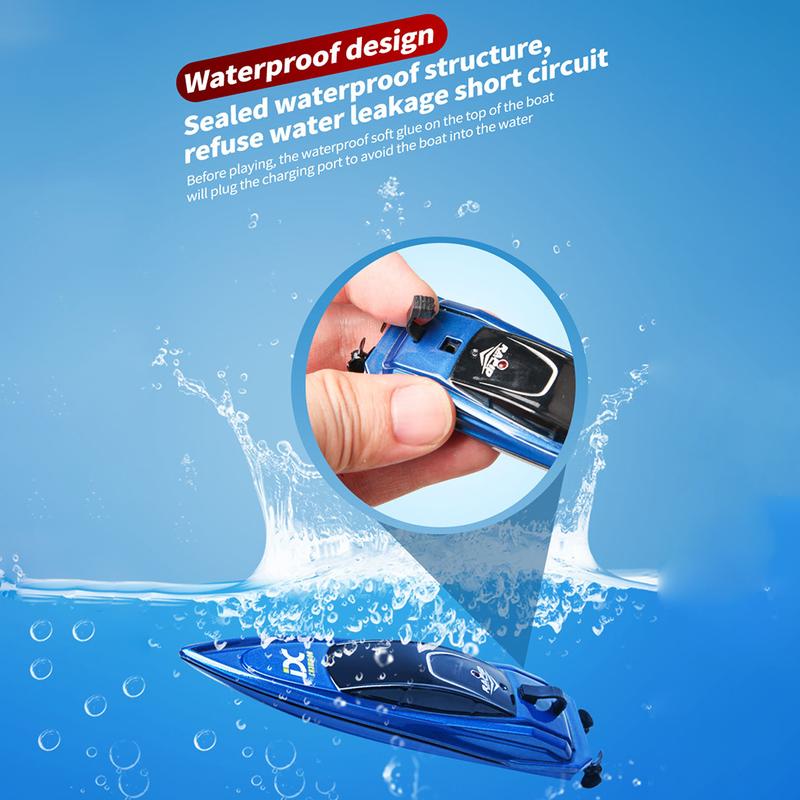 Product Introduction of 2.4GHz High Speed Mini RC Boat LED Light Waterproof Electric Remote Control Ship Children Remote Control Ship Toy Party Gift 13