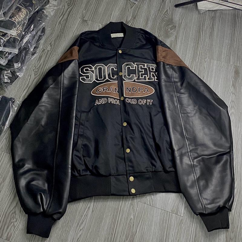 ÁO KHOÁC BOMBER SOCCER PHỐI DA CAO CẤP UNISEX 0