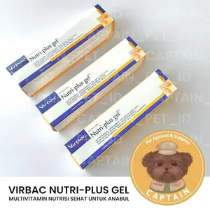 [VIRBAC] NUTRI PLUS GEL 120GR VIRBAC NUTRIGEL PLUS VITAMIN ANJING KUCING PET MULTIVITAMIN EXP SEPTEMBER 2026
