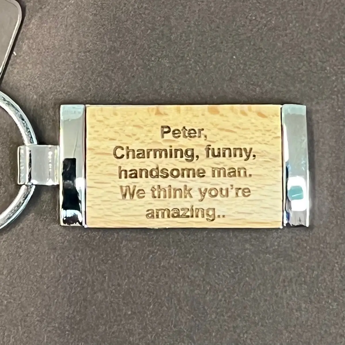 Funny but rude personalised keyring Metal Coating Metal Coating