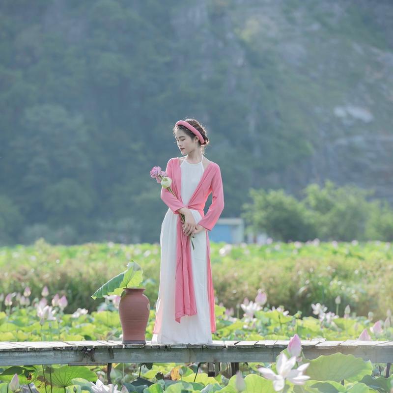 Áo tứ thân ( kèm mấn cùng màu) Trơn