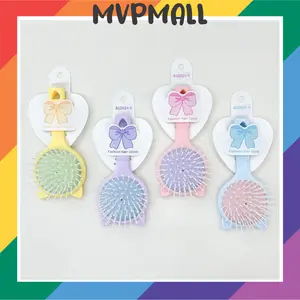 (Harga 1 Biji) Sisir Karakter Animal Sisir Rambut Anak Motif Hewan Model Airbag Anti Kusut Warna Pastel Lucu