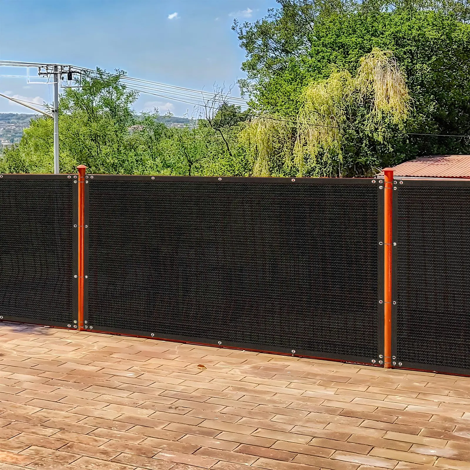 Privacy Fence Screen, Outdoor Fence Privacy Screen, Garden Decor for Patio, Yard, Deck, Balcony, Fence Decoration, Modern, Aesthetic, Minimal