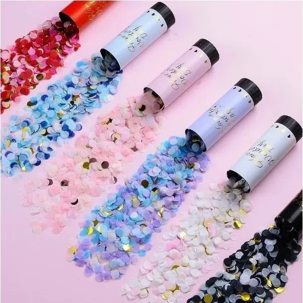 Phụt Kim Tuyến Confetti Trang Trí Tiệc Sinh Nhật, Tiệc Cưới, Party, Ống Phụt Giấy Kim Tuyến Sinh Nhật