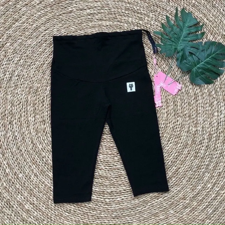 Quần ngố bầu legging siêu dãn 1