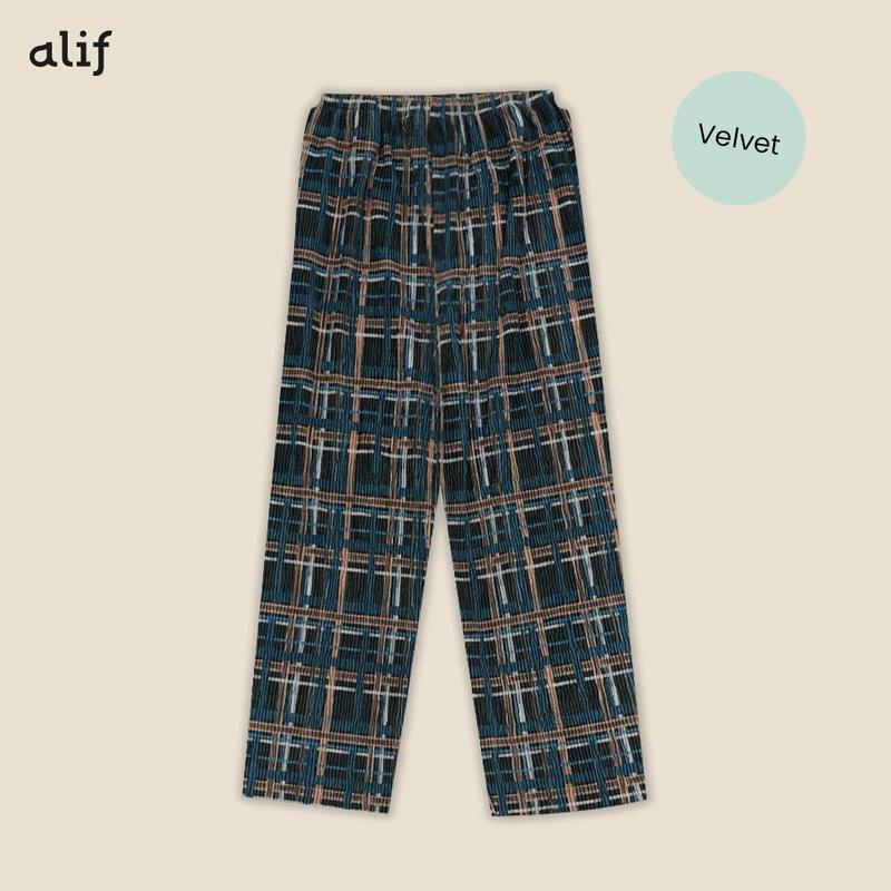 ALIF PRETTY PLEATS CELANA PLEATS MOTIF - MIDNIGHT IN AUTUMN 5