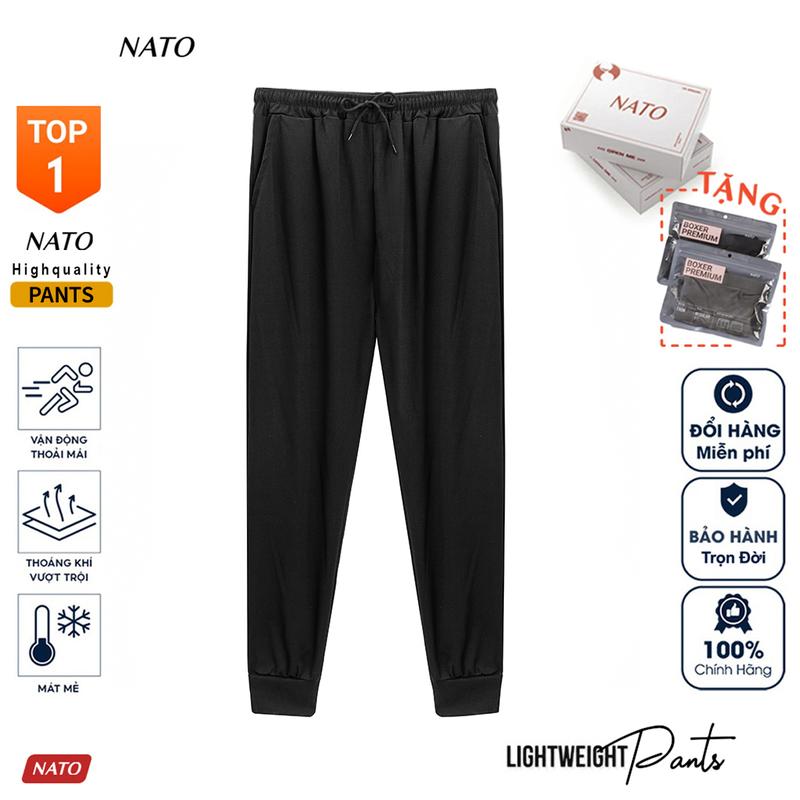 Quần Dài Thể Thao Nam FITS Cotton Vải Thun Lạnh Cao Cấp Trơn Màu Đen Đẹp Jogger Nỉ Vải Gió Có Túi Lỗ Khí NATO Sport Đồng