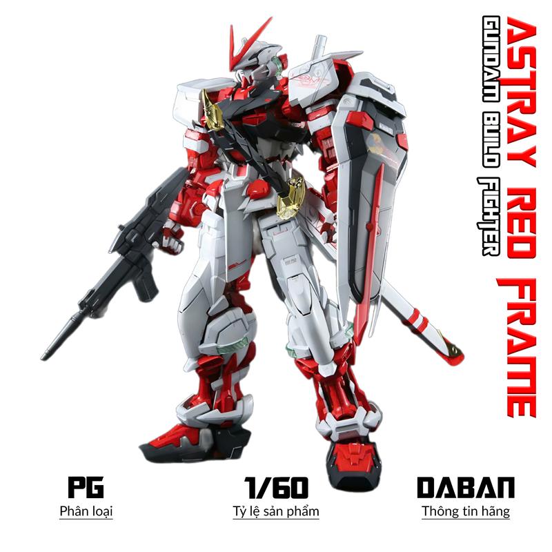 Mô hình PG Astray Red Frame, 1/60 Gundam, Đồ chơi nhựa, Xếp hình thông minh