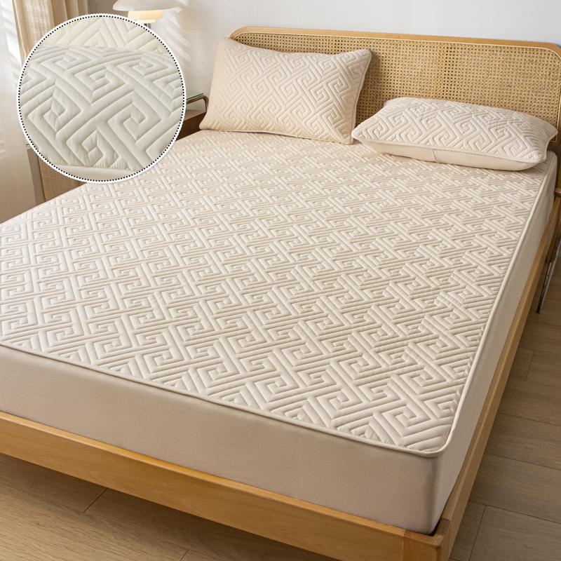 Product Introduction of Waterproof Jacquard Mattress Cover Pad Protector Breathable Durable Fitted Sheet Latex Mat Double Thicken Bed Cover180/220x200cm 18