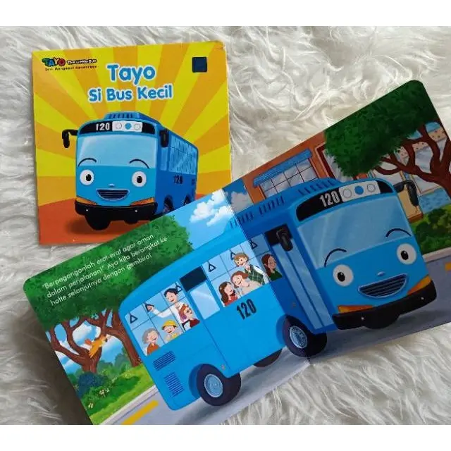 [Ready Stock] Boardbook Tayo Seri Mengenal Kendaraan: Tayo si Bus Kecil / Frank si Pemadam Kebakaran / Toto si Mobil Derek / Alice si Ambulans / Pat si Mobil Polisi / Buku Anak Mizan 6
