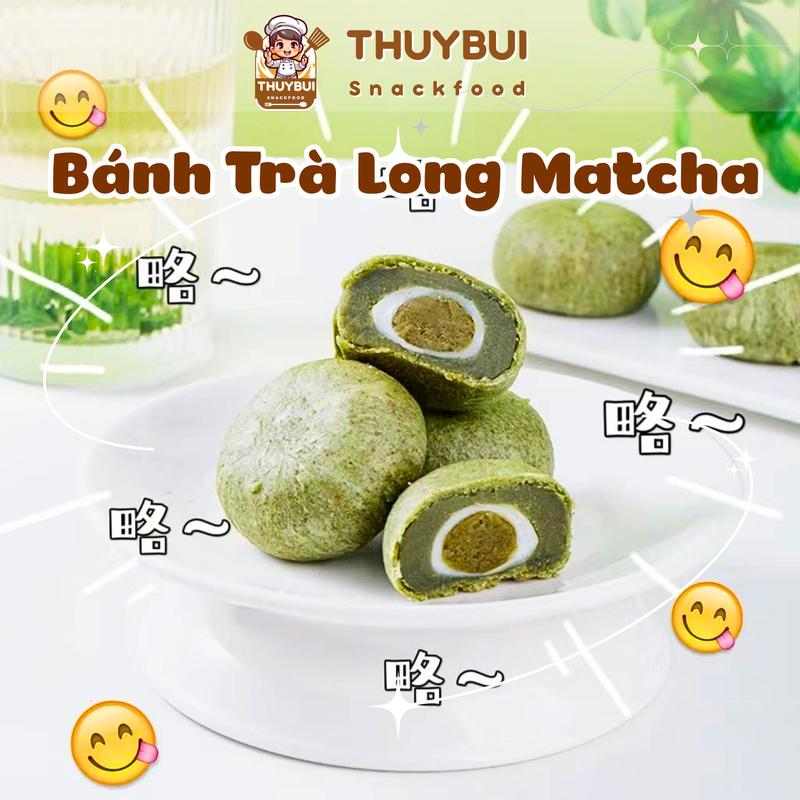 Bánh Trà Long Matcha Ít Đường, Bánh Sữa Đậu Nành Match Không Đường, Bánh Mochi Matcha Healthy