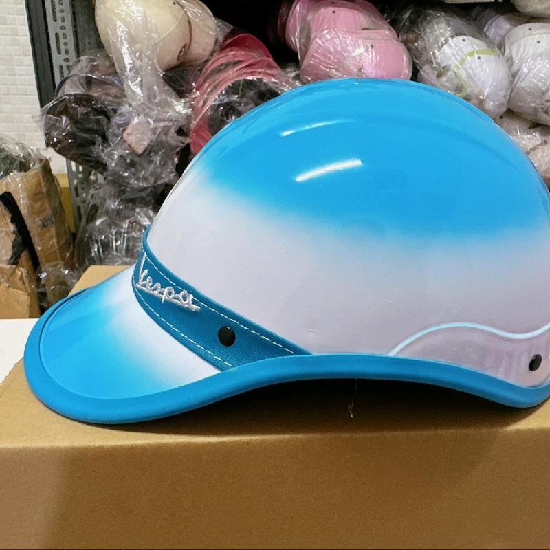 Nón bảo hiểm lưỡi trai vepa nữ loang màu cao cấp ( có khoét sau ) 7