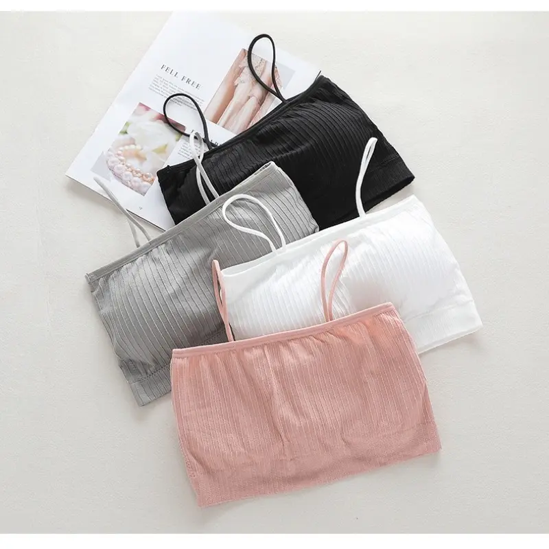 PARIS Bra Cewe Kemben Pakain Dalam Wanita Bh Seamless Ukuran Free size Bahan Nylon Dengan 11 Varian Warna Motif Polosan 1012 3