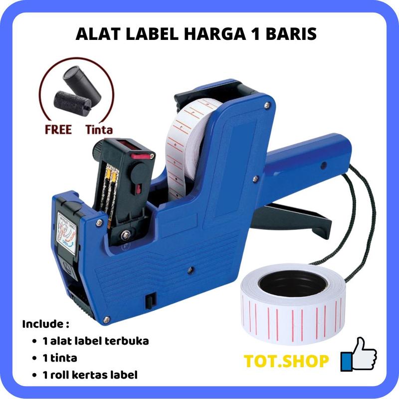 (TERBUKA) M 5500 ALAT LABEL HARGA PRICE 1-BARIS SINGLE LABELLER 8 DIGIT ...