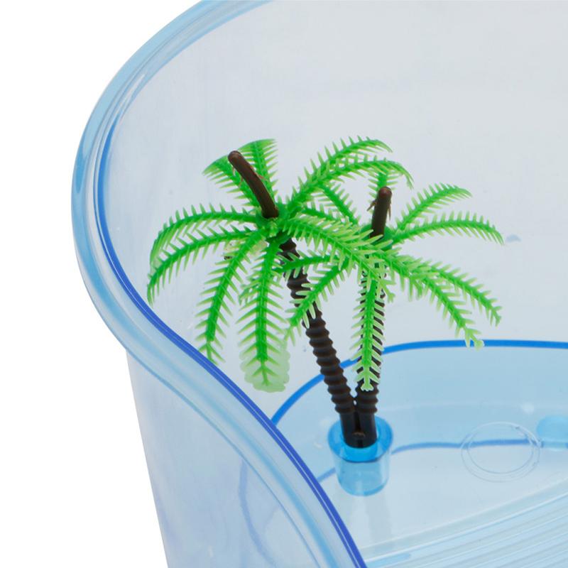 Terrarium Bò Sát, HNKJ Nhựa, Bể Cá, Bể Cá, Đảo Nằm Ngồi, Có Bậc Thang 8