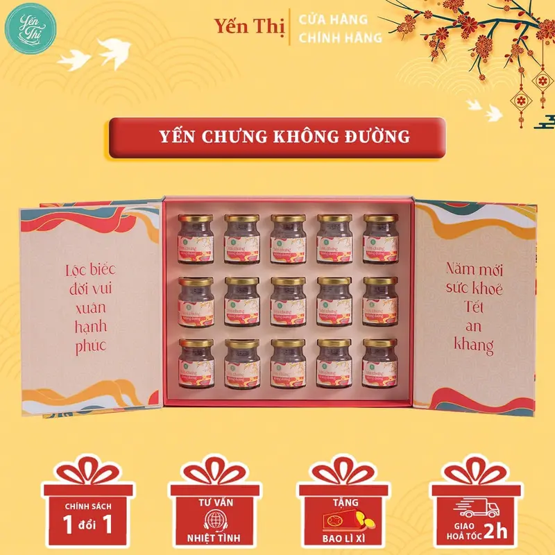 Set 15 hũ yến chưng sẵn Yến Thị (70ml x 15) 1
