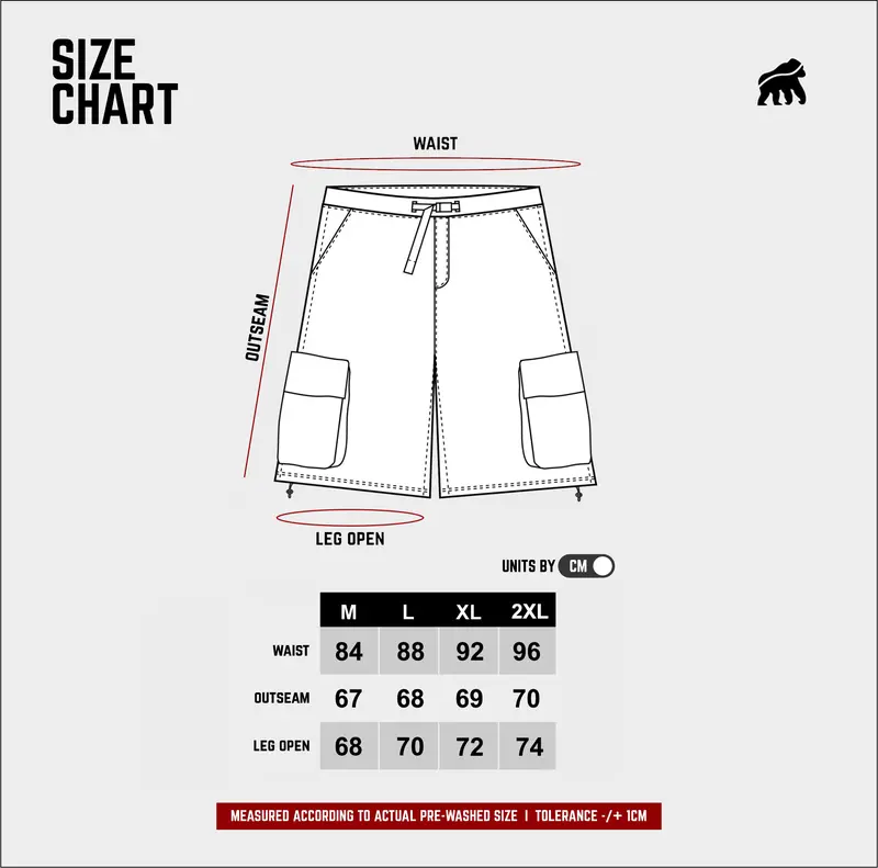 House of Smith Cargo Short Pants Recon Short Baggy Pants Mocca - Celana Cargo Pendek Pria