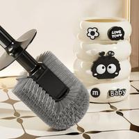 Gambar U-Living Sikat Pembersih Toilet Motif Lucu Sikat Closet Duduk Jongkok Dengan Holder BT001 - Random - Coal ball dari Joybosid Kota Bekasi 3 Tokopedia