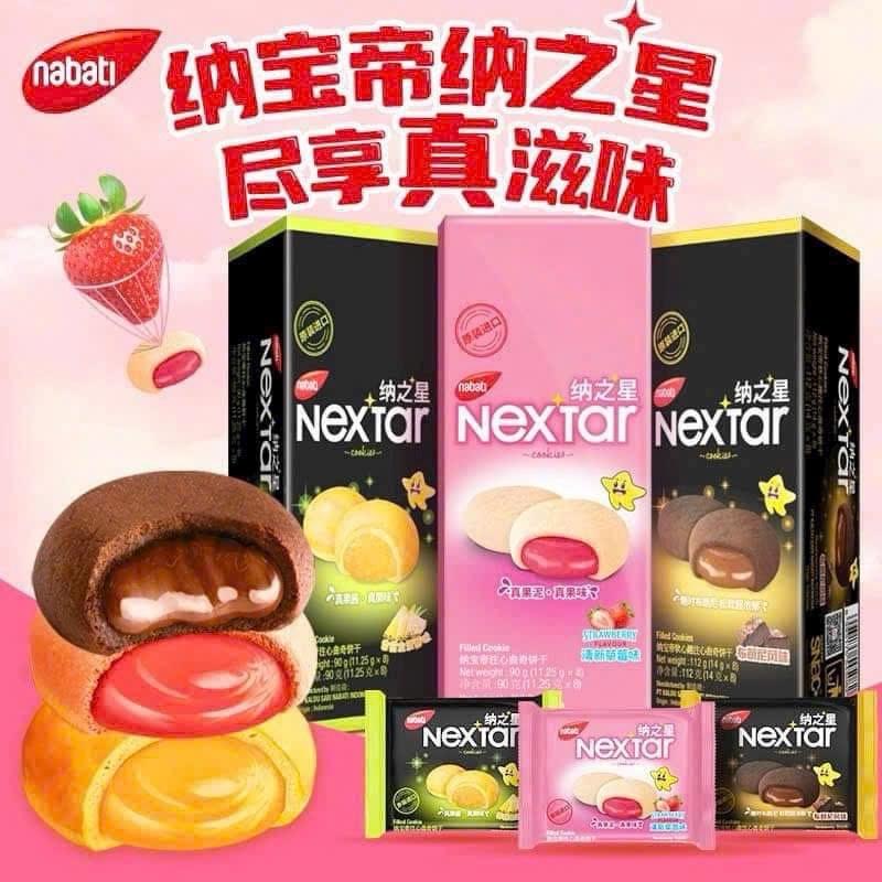 Combo 2 Hộp Bánh nabati Nextar - Có 3 Vị siêu ngon hộp 112g (8 cái) socola banh keotet