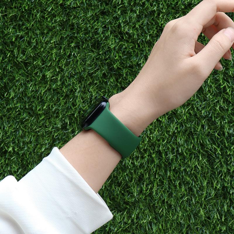 Tali Jam Tangan Sport Silicone Strap for Apple Watch Strap SE Ultra 3 2 Series 11 10 9 8 7 6 5 4 3 IWatch 49mm 46 45 44 42 41 40 38mm Soft Replacement Rubber Band Accessories for Smartwatch I8 S10 S8 S9 Pro Max T900 T800 Ultra 8 MAX 9 PRO S20 T500