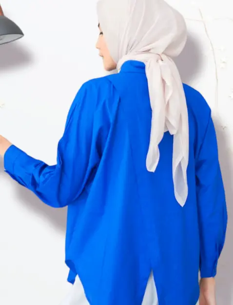 Nelka linen shirt / kemeja oversize wanita 1