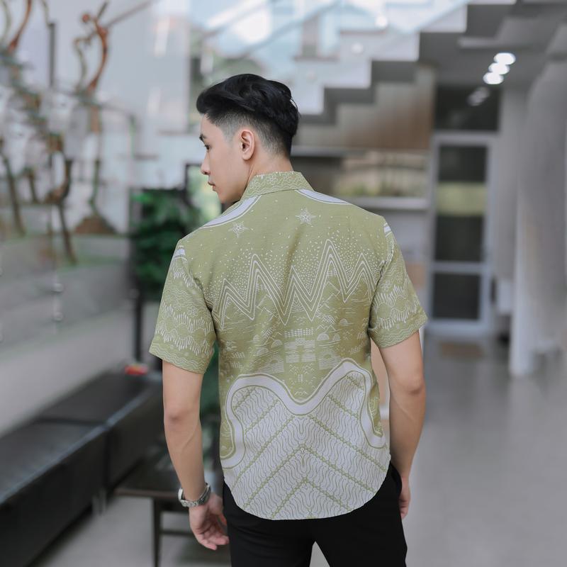 Batik Slimfit Mola Short Sleeve B446 Pria Pendek 4